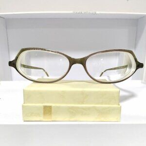 Vintage Lafont Operette 821 Unisex Green Frame Eyeglasses